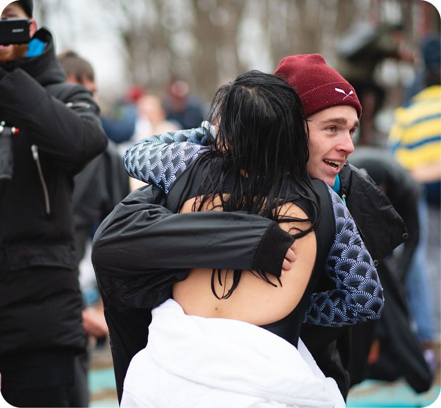 Hugs at Brainfreeze: A Polar Bear Dip for Youth Mental Health