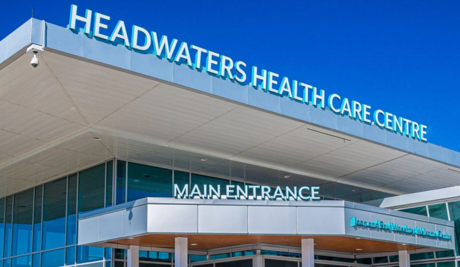 Entrance at Headwaters Health Care Centre